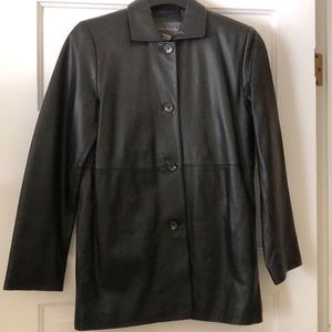 Banana Republic black leather jacket